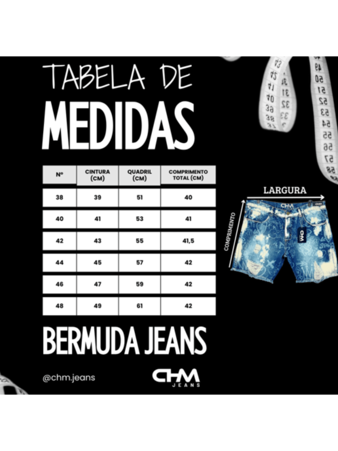 Bermuda Jeans Jogador Masculina Emoji – Azul — foto 8