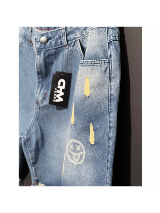 Bermuda Jeans Jogador Masculina Emoji – Azul — foto 4