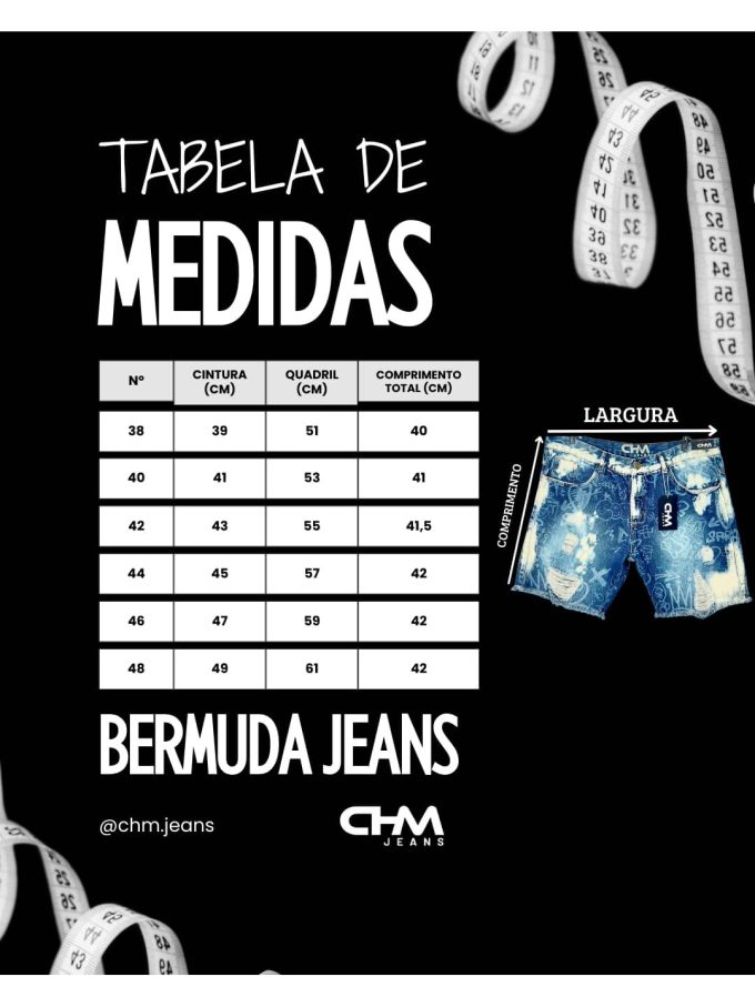 Bermuda Jeans Jogador Masculina Gring Black — foto 7