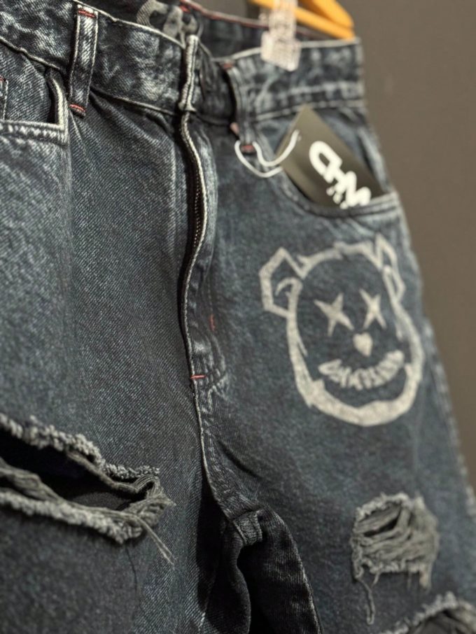 Bermuda Jeans Jogador Masculina Gring Black Lisa — foto 5