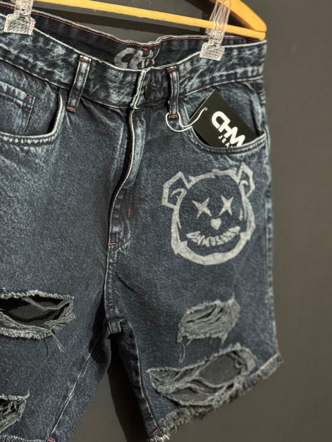 Bermuda Jeans Jogador Masculina Gring Black Lisa — foto 6