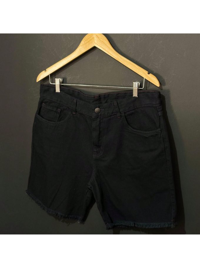 Bermuda Jeans Jogador Masculina Full Black — foto 5