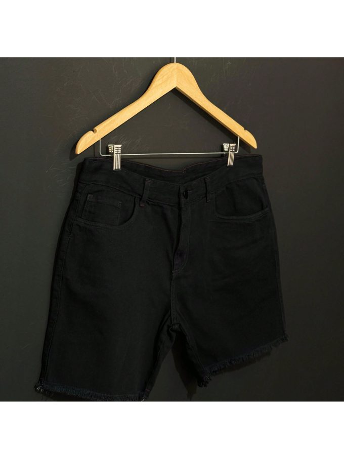 Bermuda Jeans Jogador Masculina Full Black — foto 6
