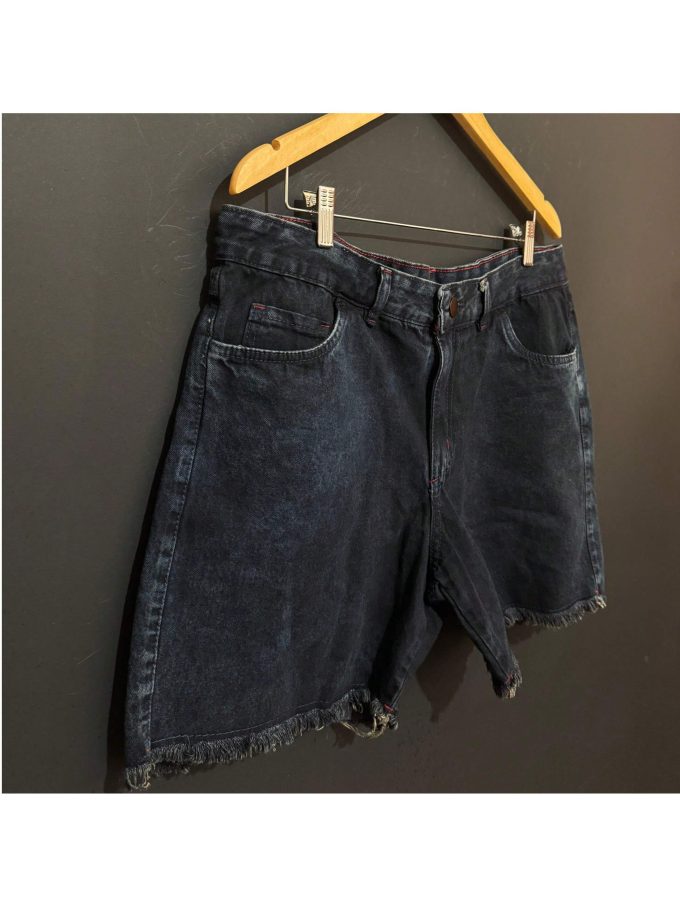 Bermuda Jeans Jogador Masculina Black Low Sky — foto 6