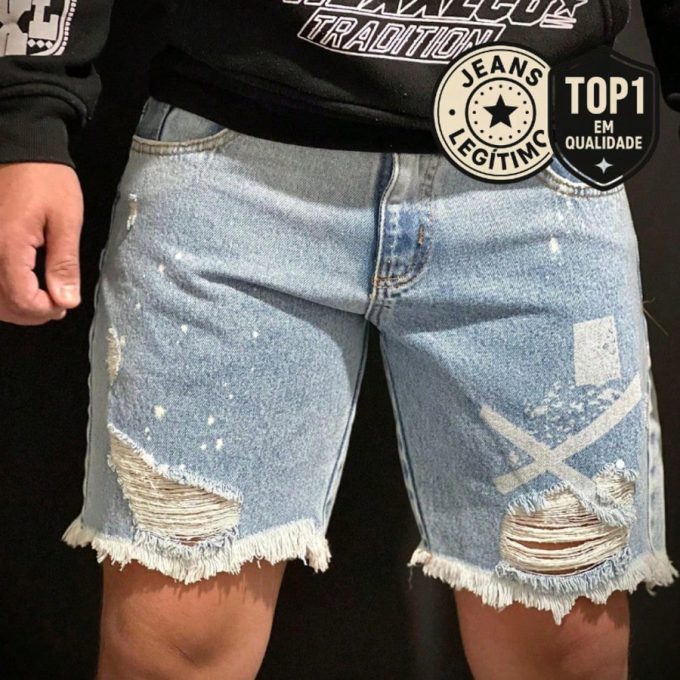 Bermuda Jeans Jogador Masculina Urban X — foto 5