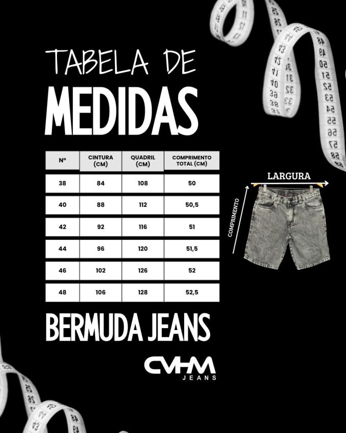 Bermuda Jeans Masculina Longa FullSky – Cinza Destroyed — foto 8