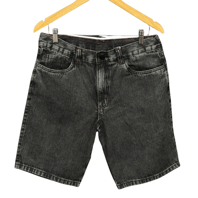 Bermuda Jeans Masculina Longa Basic – Lavagem Escura — foto 4