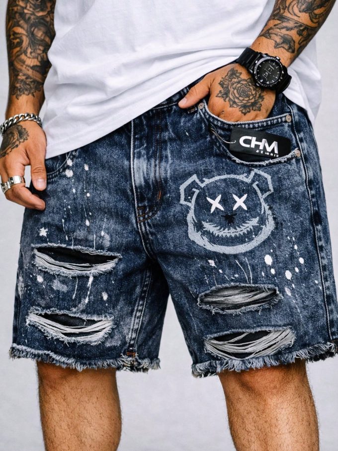 Bermuda Jeans Jogador Masculina Gring Black