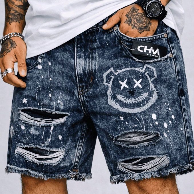 Bermuda Jeans Jogador Masculina Gring Black — foto 8