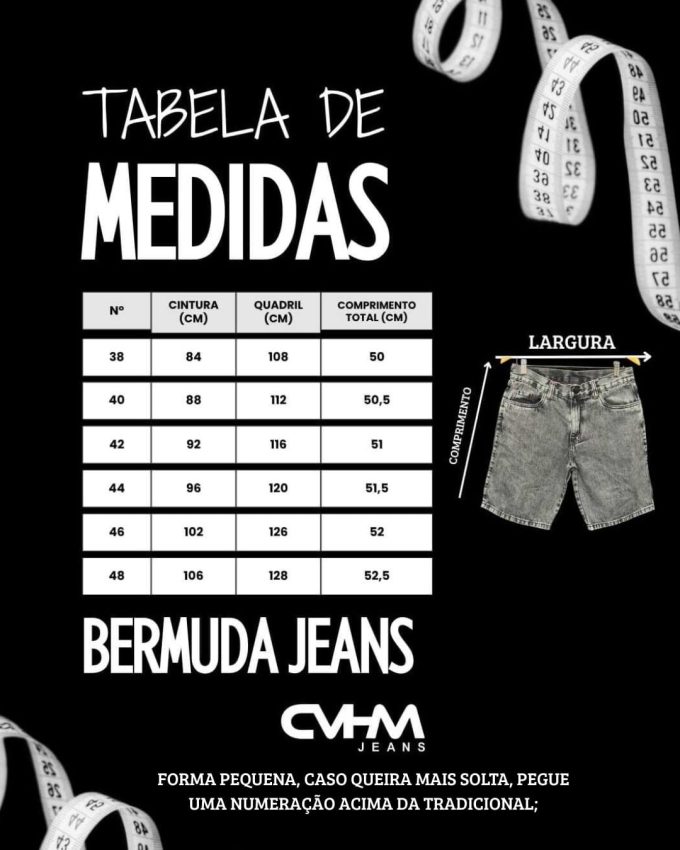 Bermuda Jeans Masculina Longa Basic – Lavagem Escura — foto 3
