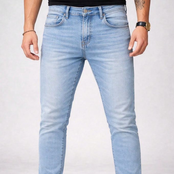 Calça Jeans Masculina Super Skinny Sky Bigode — foto 7