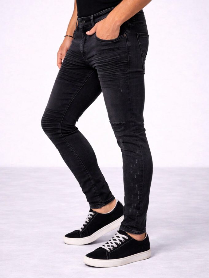 Calça Jeans Masculina Super Skinny Black Flex — foto 3