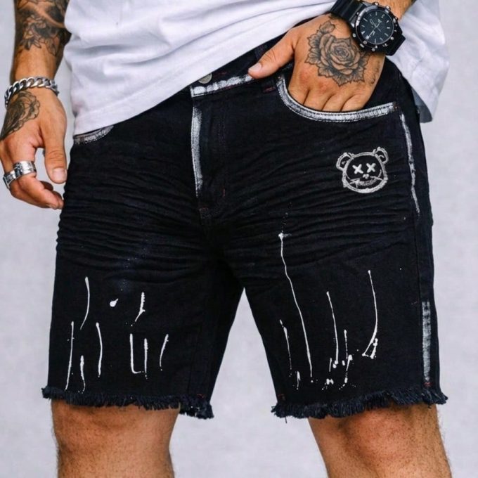 Bermuda Jeans Jogador Masculina Black Bear — foto 9