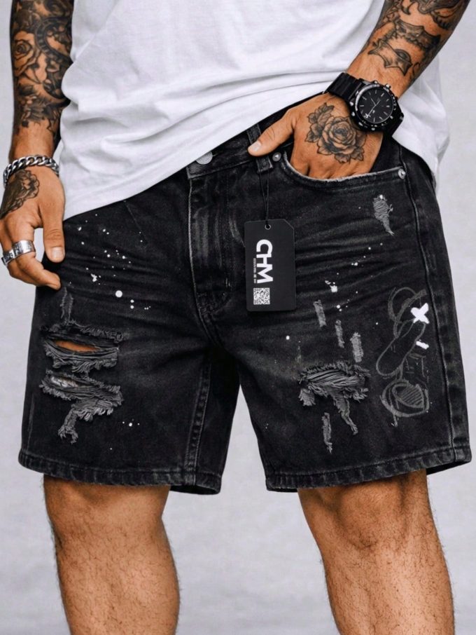 Bermuda Jeans Jogador Masculina Barra Fechada Urso Fend