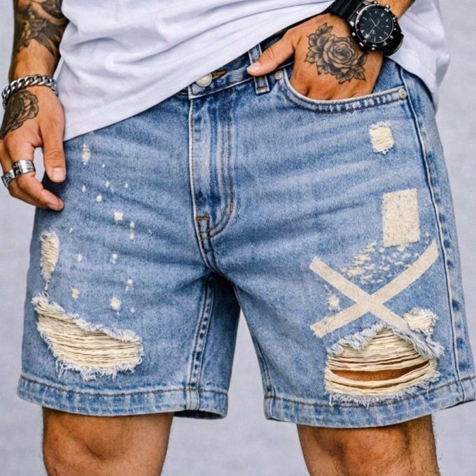 Bermuda Jeans Jogador Masculina Barra Fechada Urban X — foto 6
