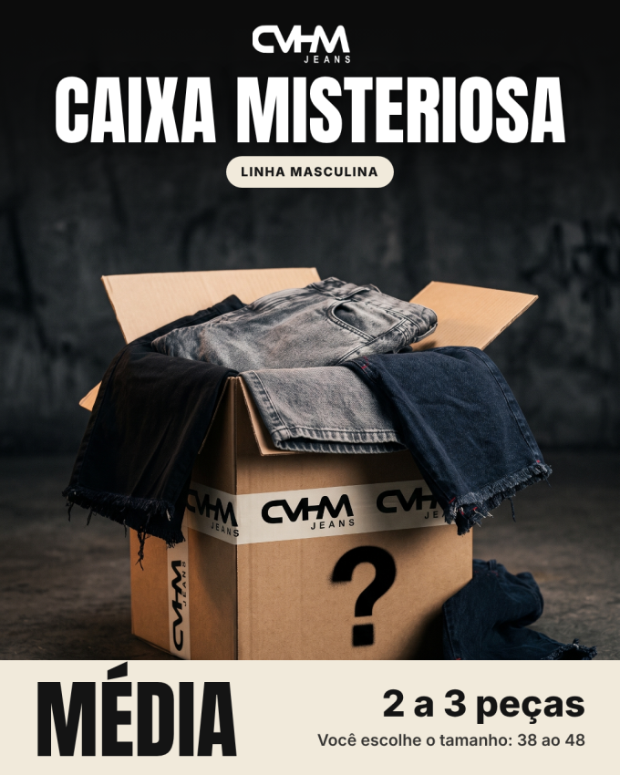 Caixa Misteriosa Masculina – Média (2 a 3 peças)